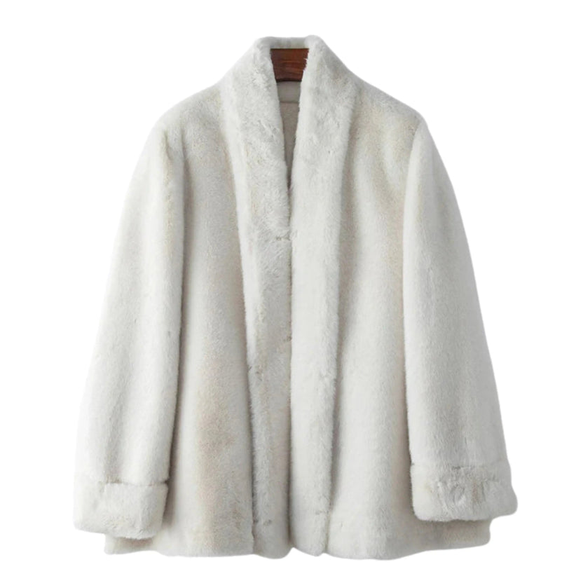 Almona Women's Mid-Length Faux Fur Winter Coat