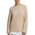 Edna Women's Relaxed-Fit Knit Pullover Sweater with Wide Ribbed Cuffs