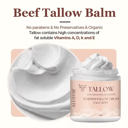 Whipped Beef Tallow Moisturizing Soothing Skincare Face Body Moisturizer Cream Balm